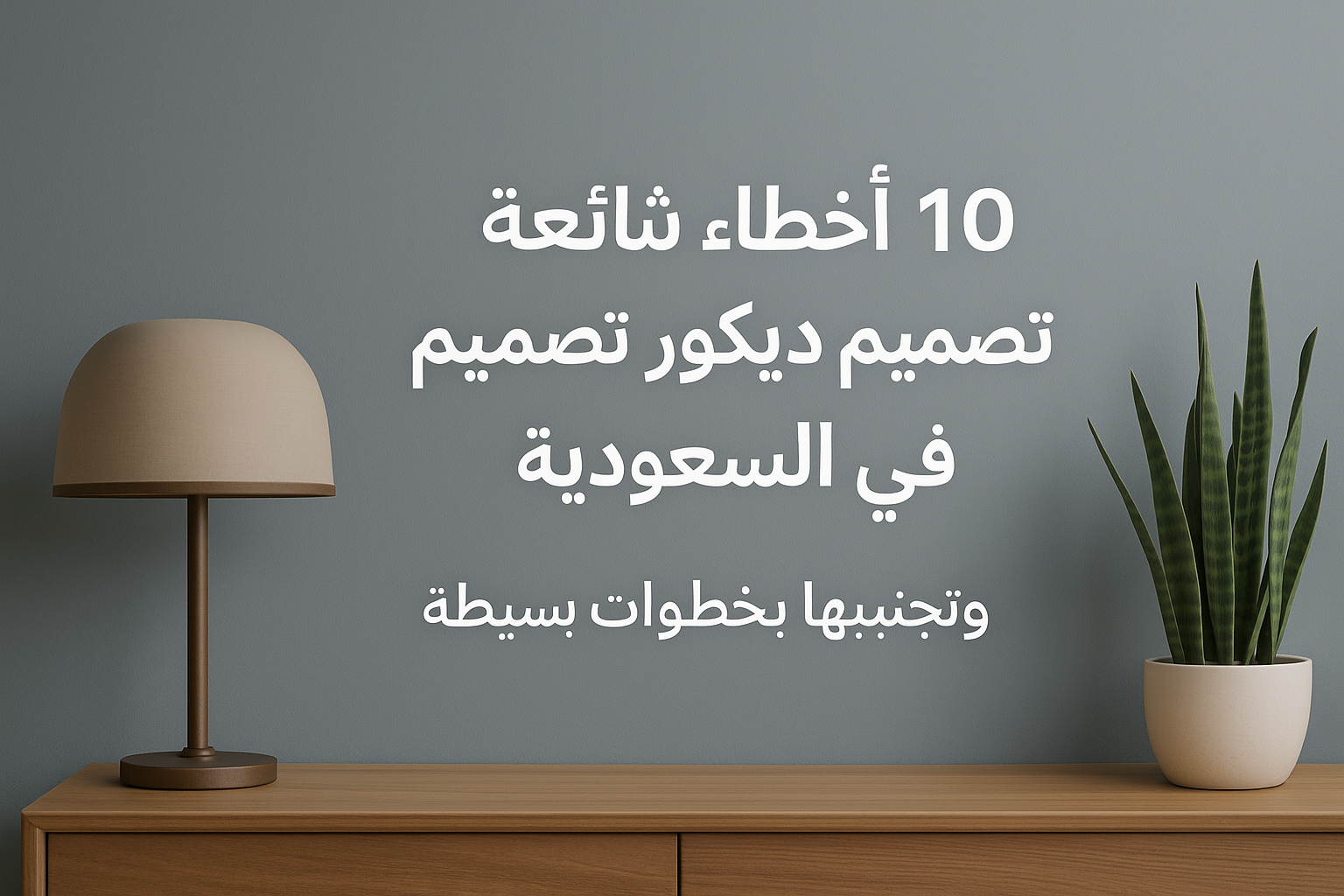 10 أخطاء شائعة في تصميم ديكور المنازل في السعودية